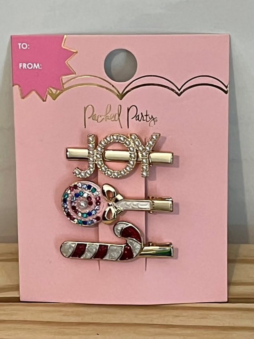 3/$12.00 Packed Party 3pc hair clip set